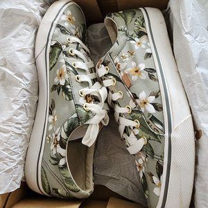 Womens Keds jump kick OC tropical green